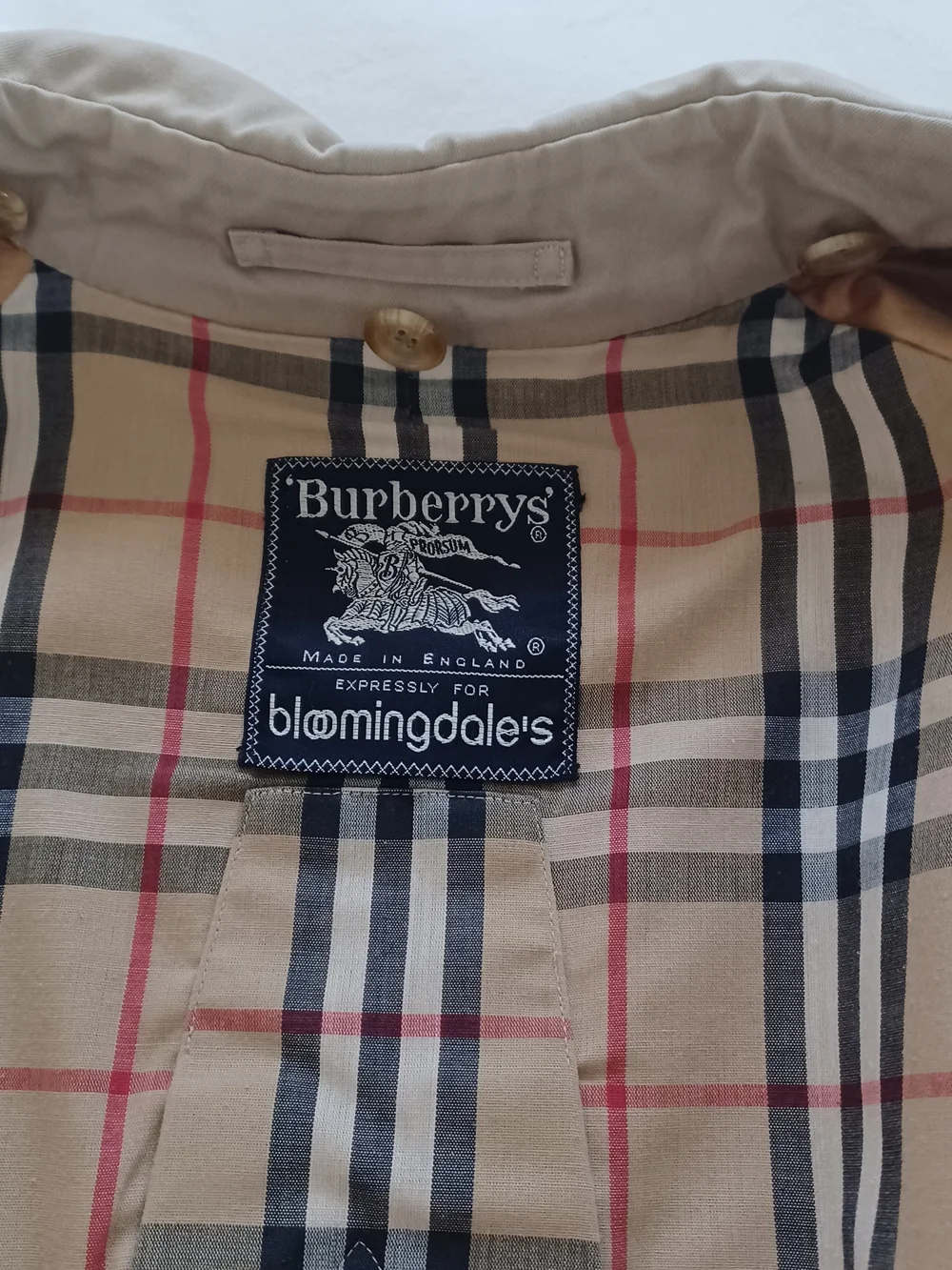 Burberry Check Heritage Trench Coat Honey Beige Size 6 - Picture 13 of 16